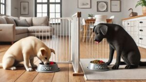 Ways to curb resource guarding in dogs during meals